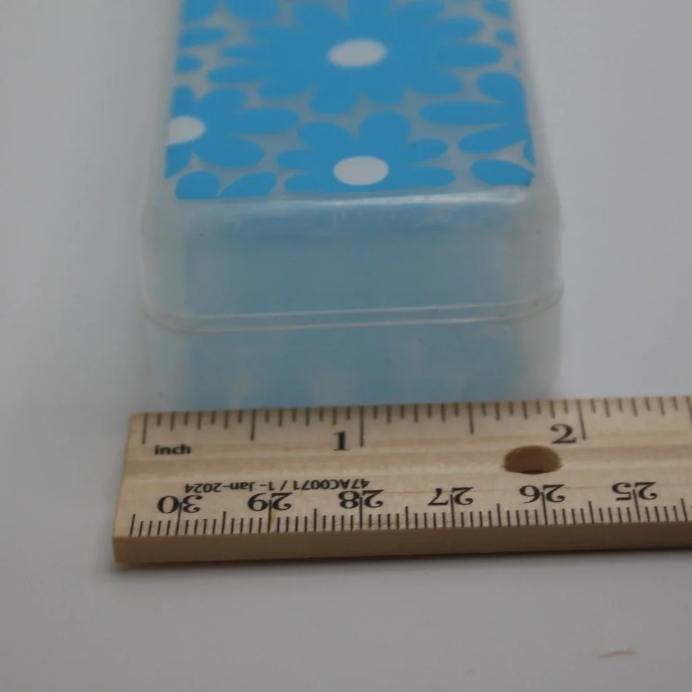 Pen Gear Pencil Case Blue Floral School Supply Organizer‎ Storage